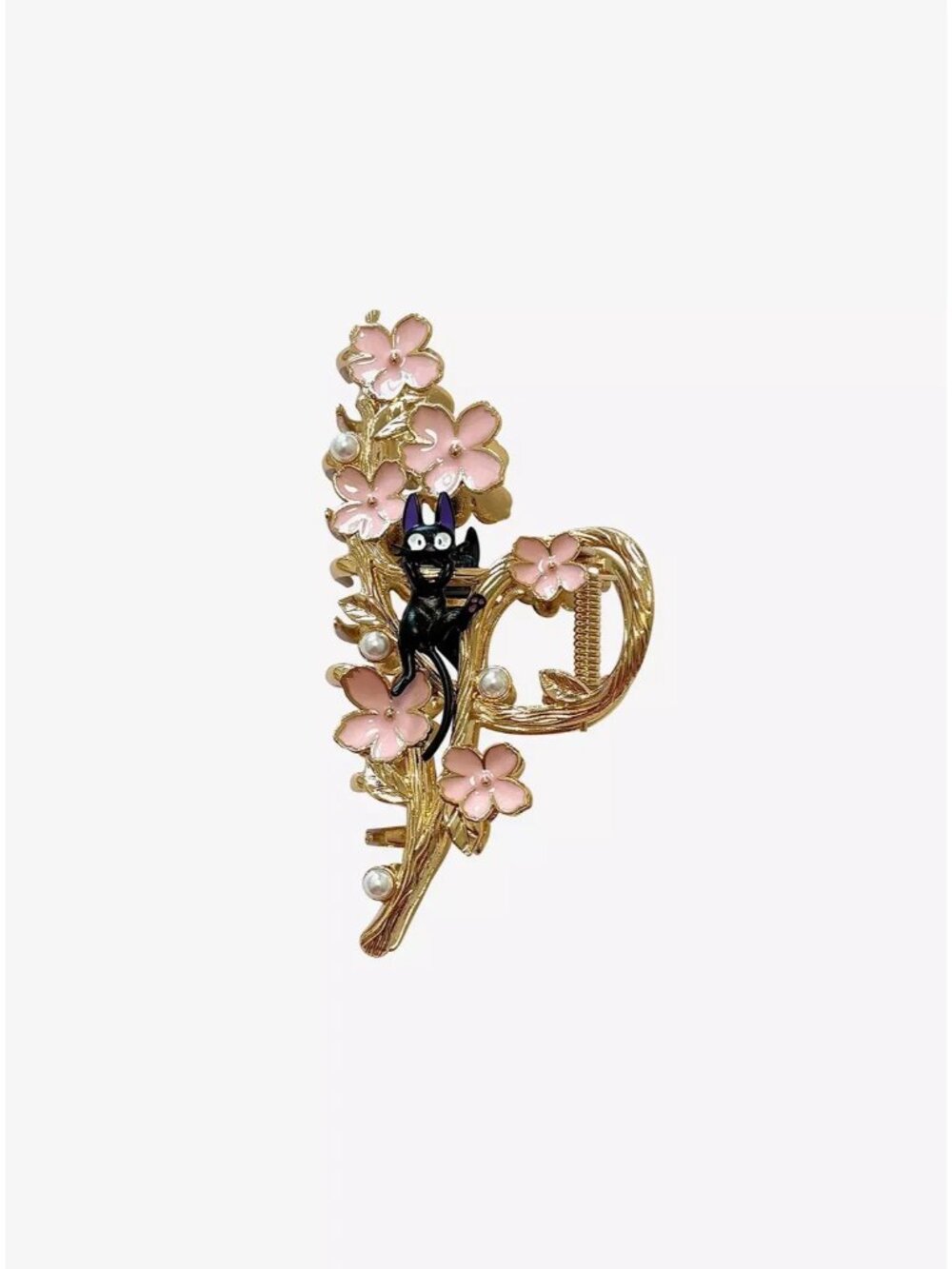 Studio Ghibli Kiki's Delivery Service Jiji Sakura Claw Hair Clip NEW